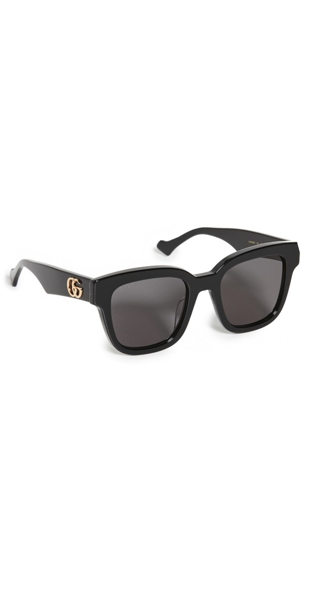 Gucci Oversized Square Sunglasses Shiny Black