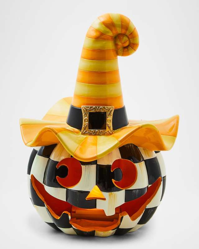 Illuminated Happy Jack Pumpkin Halloween Decor
