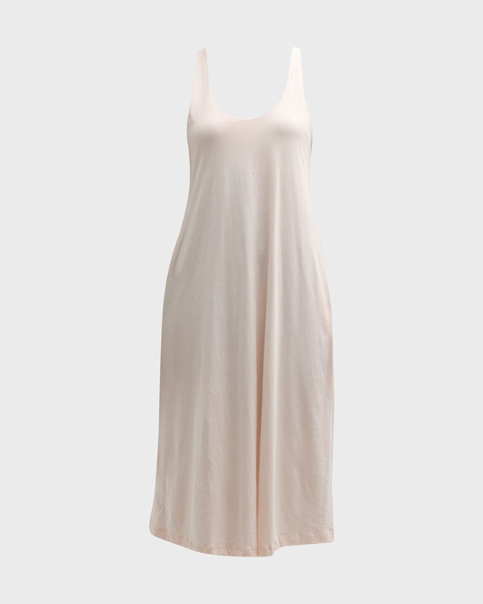 Catherine Sleeveless Scoop-Neck Cotton Chemise