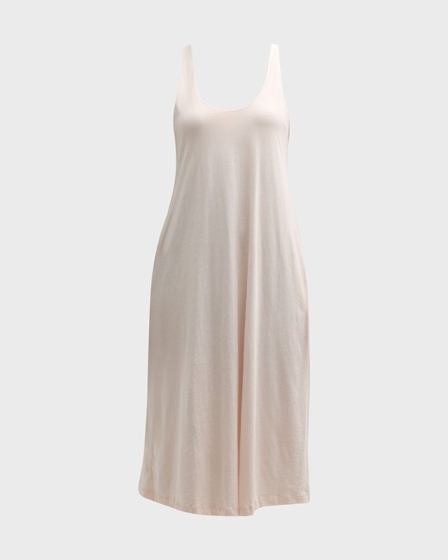Catherine Sleeveless Scoop-Neck Cotton Chemise