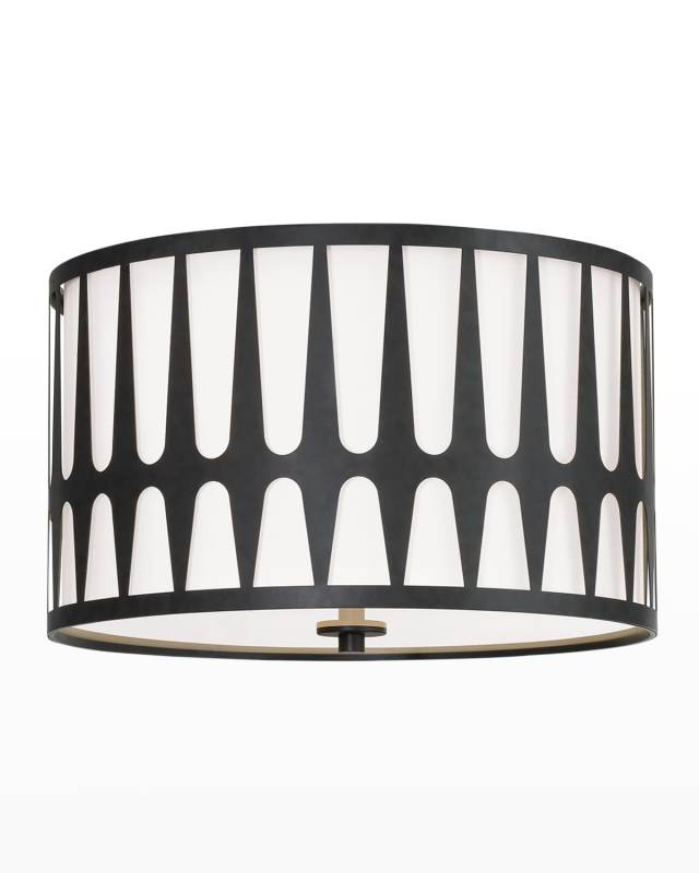Royston 3-Light Antique Gold Ceiling Mount