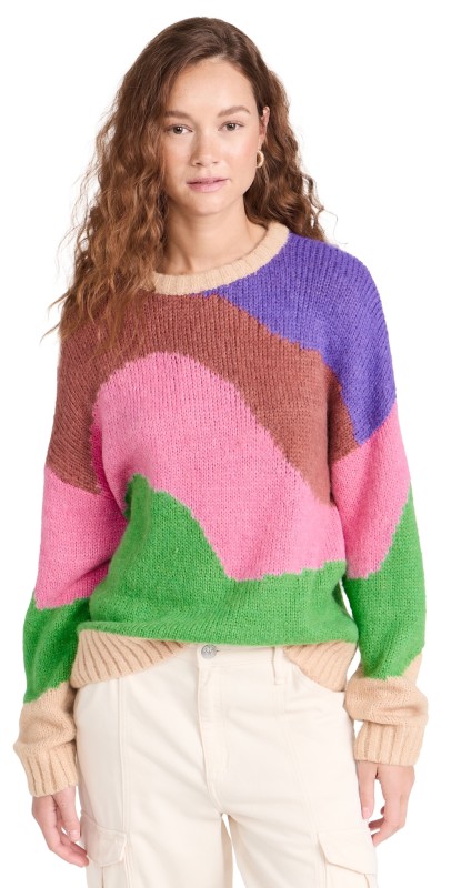KITRI Darina Colourblock Oversized Knitweater Multi