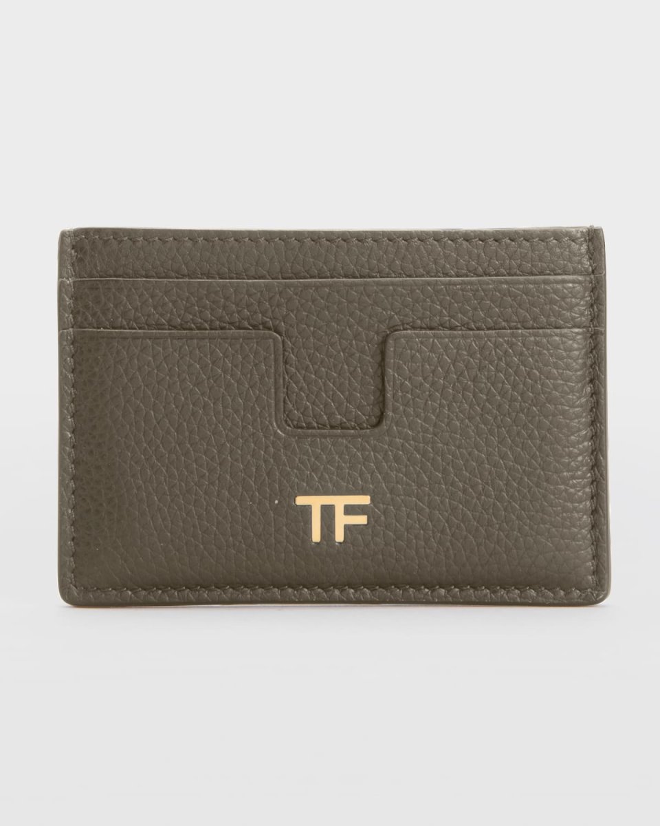 TF Card Holder in Grained Leather