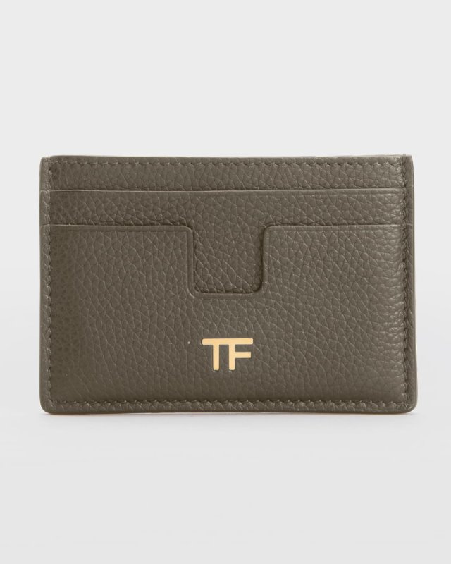 TF Card Holder in Grained Leather