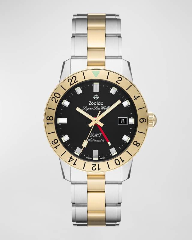 Men's Super Sea Wolf GMT Automatic Two-Tone Stainless Steel Watch