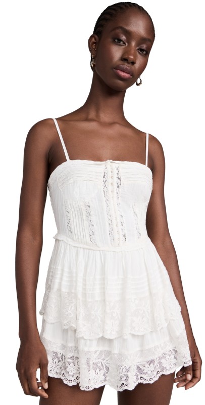LoveShackFancy Nerida Dress True White