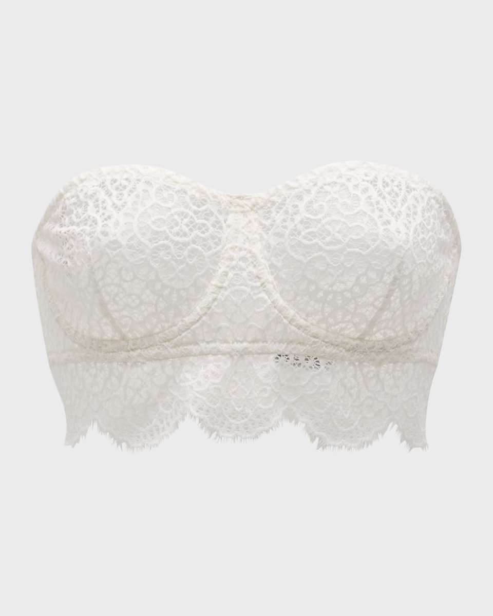 Monique Strapless Geometric Lace Bra