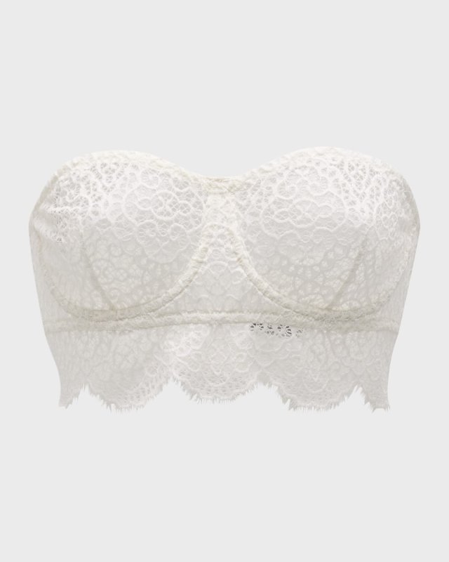 Monique Strapless Geometric Lace Bra