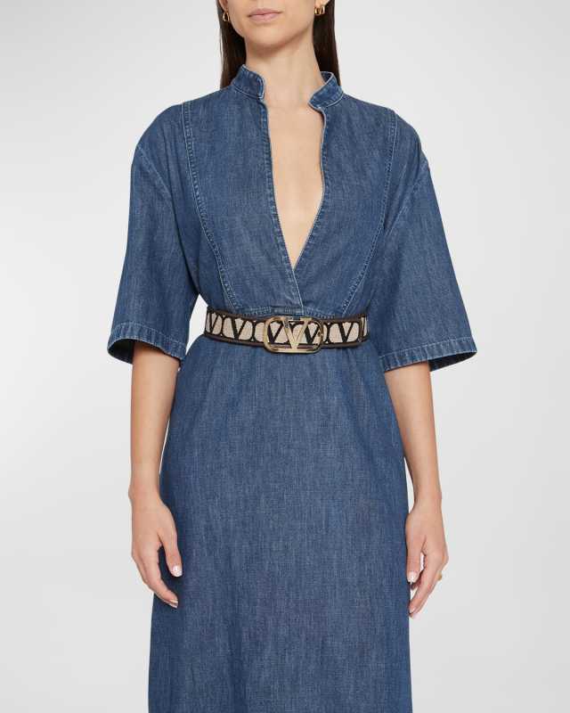 All-Over VLogo Jacquard Belt