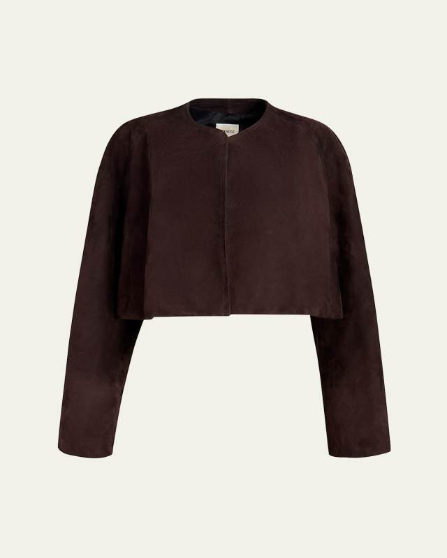 Garothy Suede Cropped Jacket
