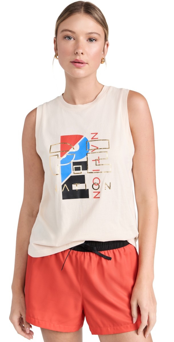 P. E NATION Heritage Tank Pearled Ivory