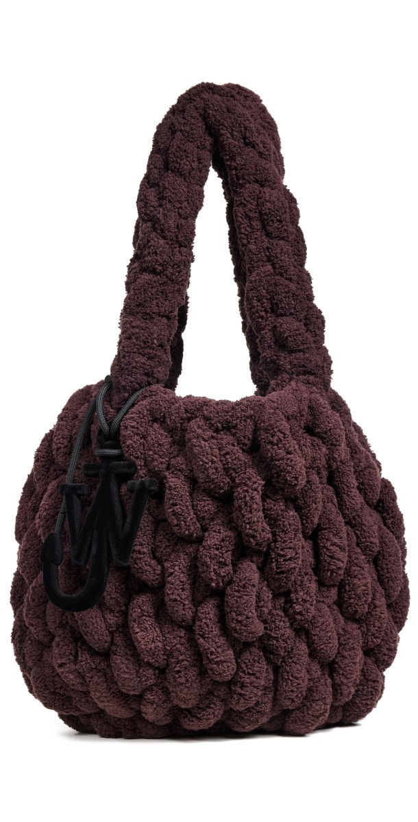 JW Anderson Small Blanket Shopper Bag Dark Brow