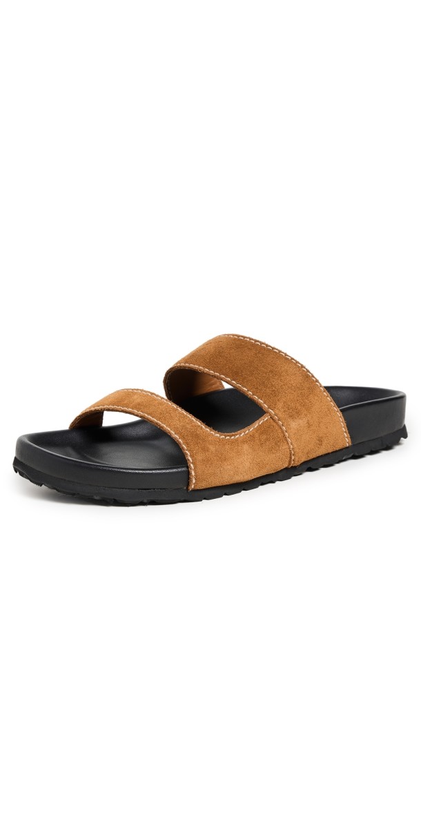 STAUD Cyprus Slides Tan