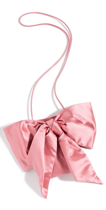 Loeffler Randall Violet Bow Crossbody Bag Rose