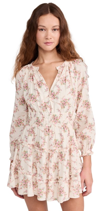LoveShackFancy Mellini Dress Mauve Ballet