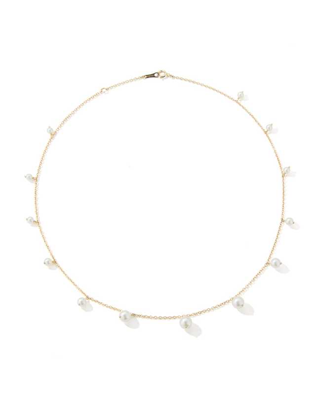 14K Gold Freshwater & Akoya Pearl Necklace