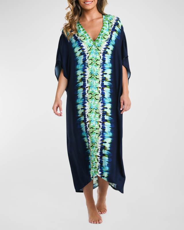 Seas Tie-Dye Maxi Caftan