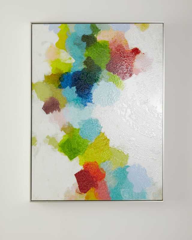 Rainbow Clouds Canvas on Giclee by Joan Curtis