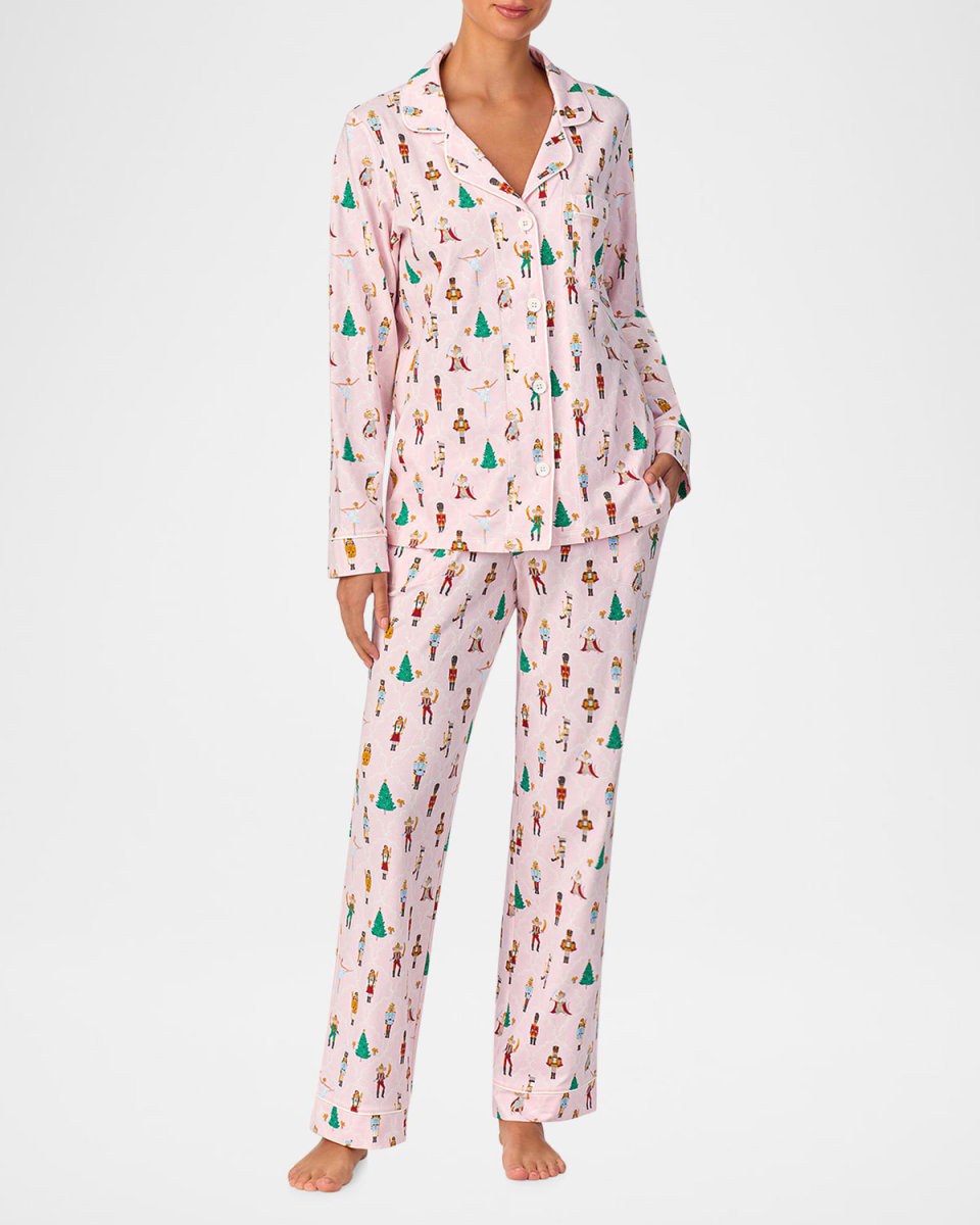 Nutcracker Printed Cotton Jersey Pajama Set