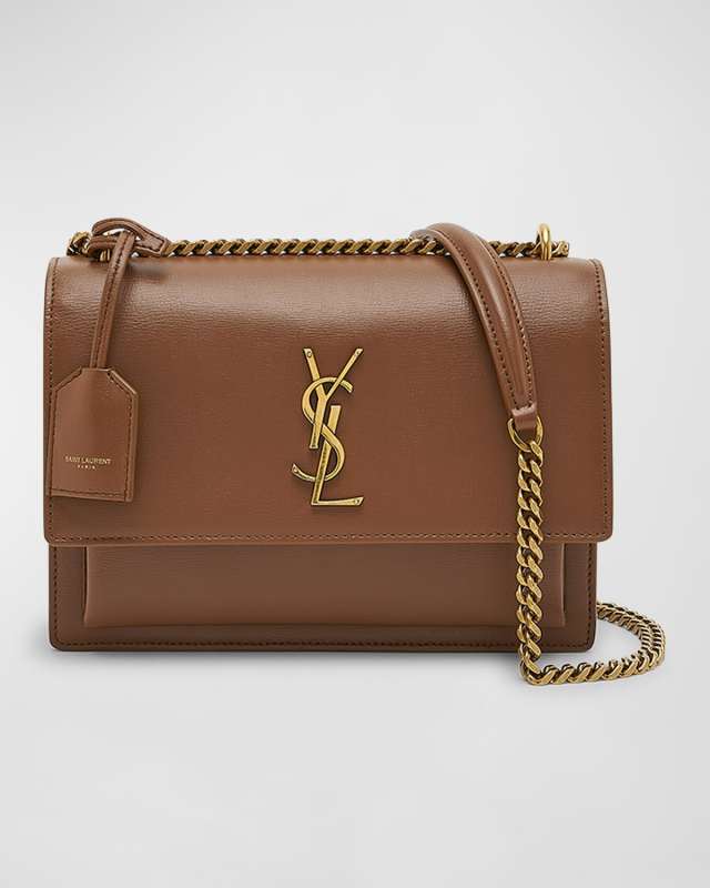 Sunset Medium YSL Crossbody Bag in Smooth Leather