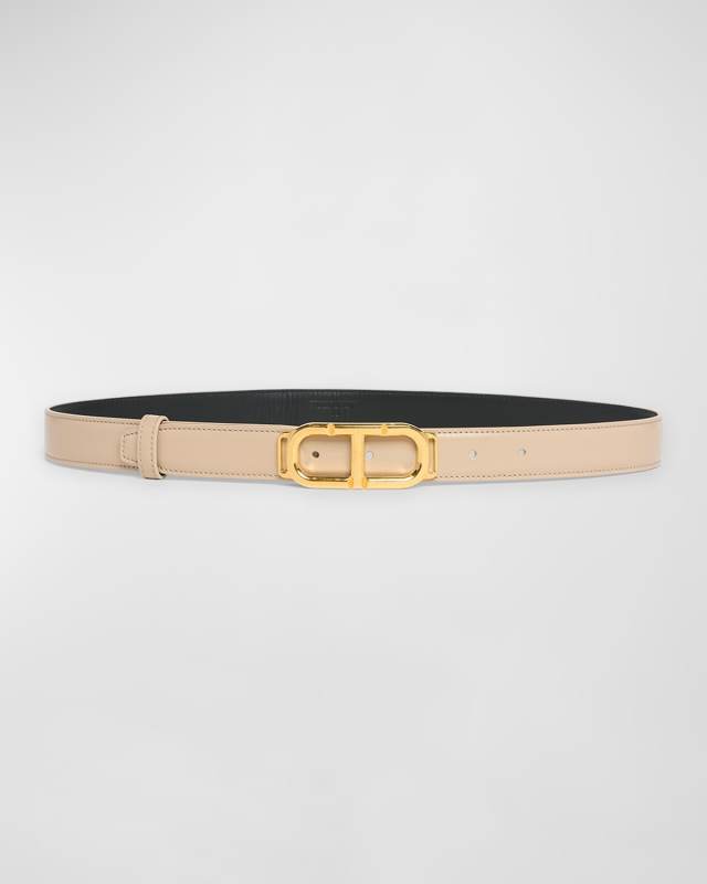 Box Palmellato Leather Belt