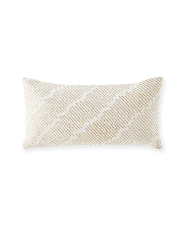 Seduction Embroidered Decorative Pillow, 11" x 22"