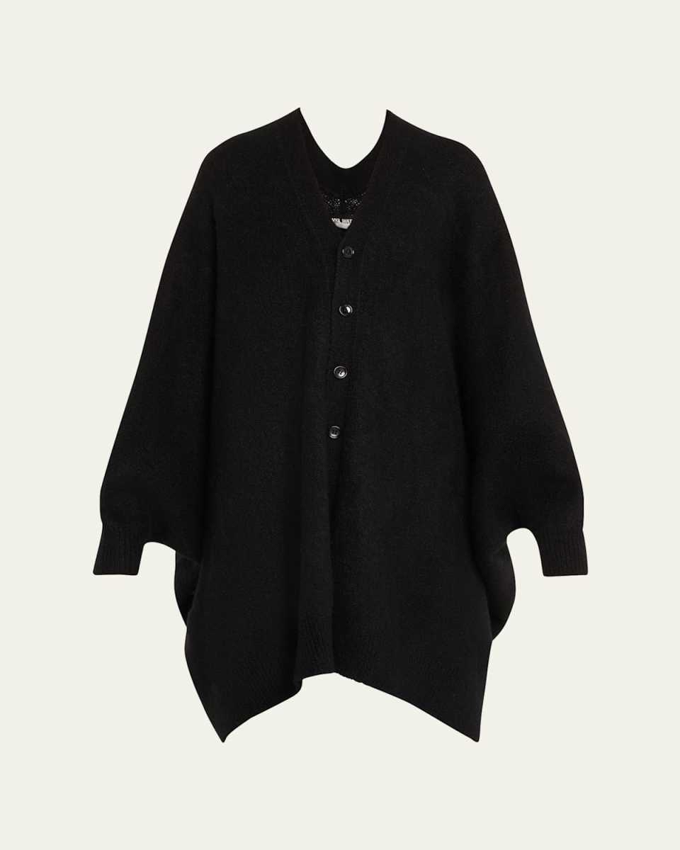 Studded Oversized Wool Cardigan