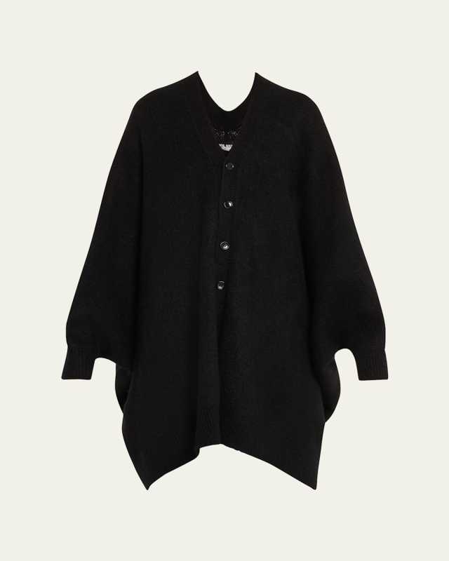 Studded Oversized Wool Cardigan