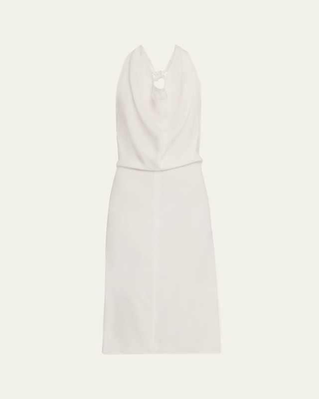 Open Back Halter Dress