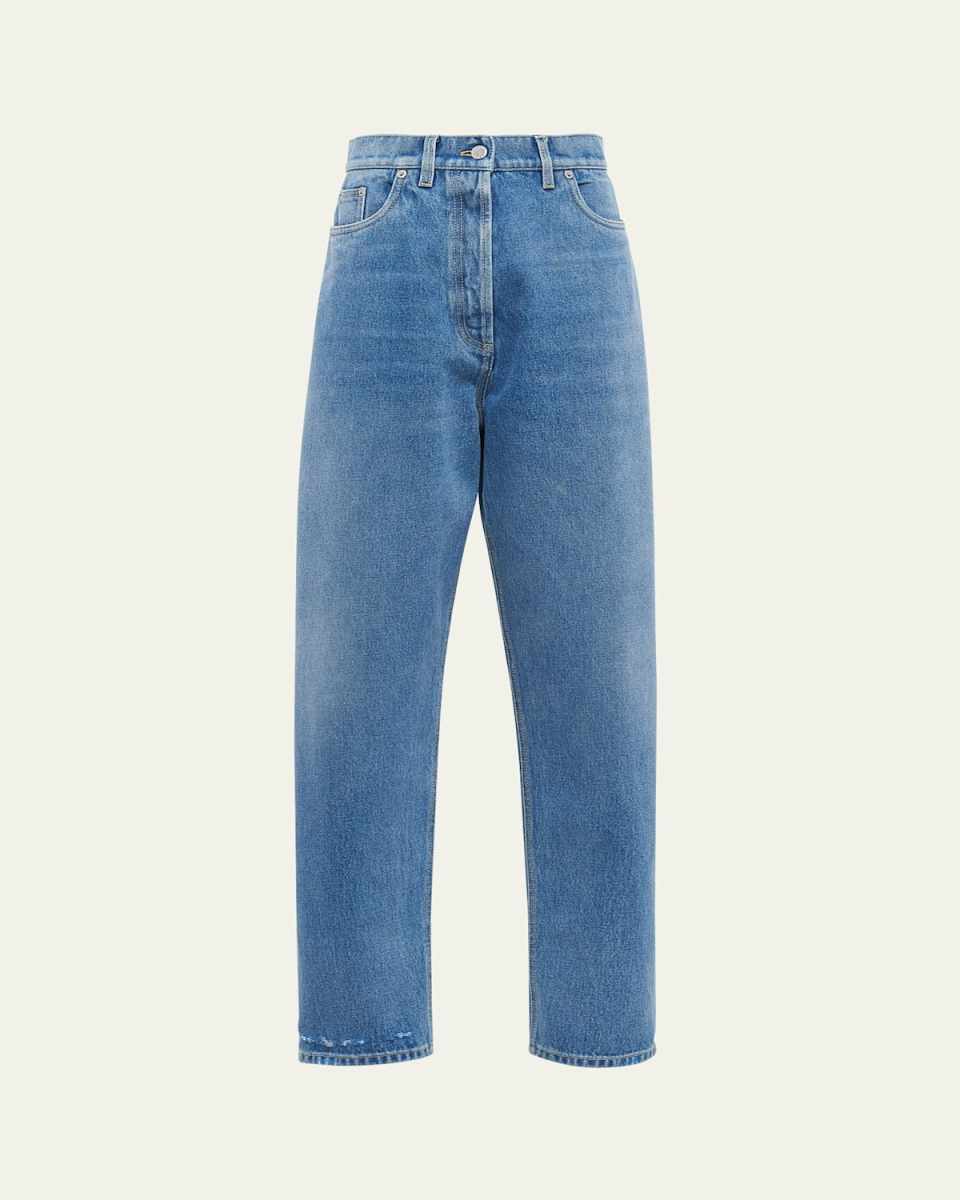 Washed Denim Pant with Signature Logo