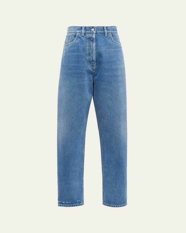 Washed Denim Pant with Signature Logo