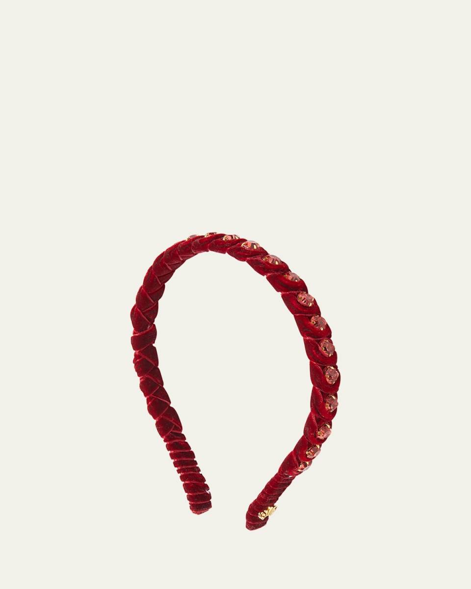 Crystal Velvet Slim Headband