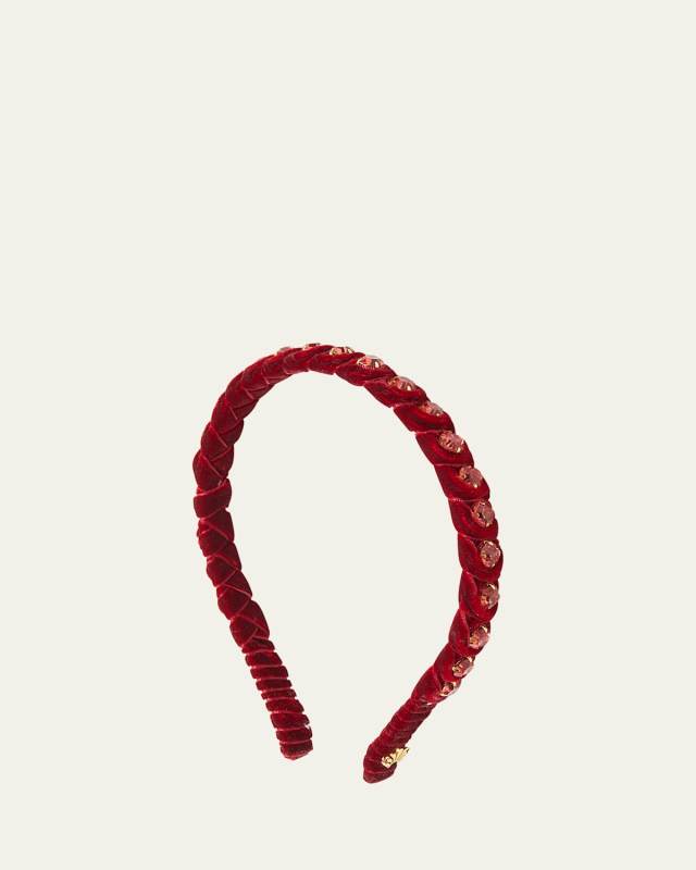 Crystal Velvet Slim Headband