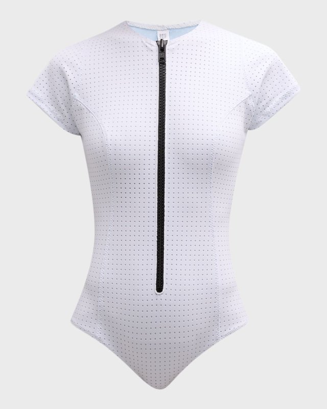 Farrah Perforated One-Piece Swimsuit