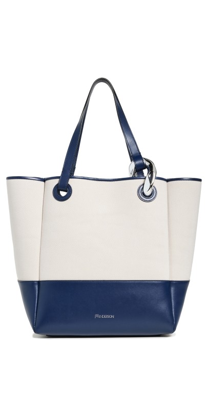 JW Anderson The JWA Corner Tote Navy/Light Grey