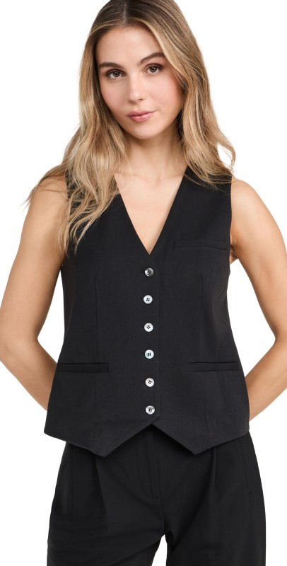STAUD Brett Vest Black