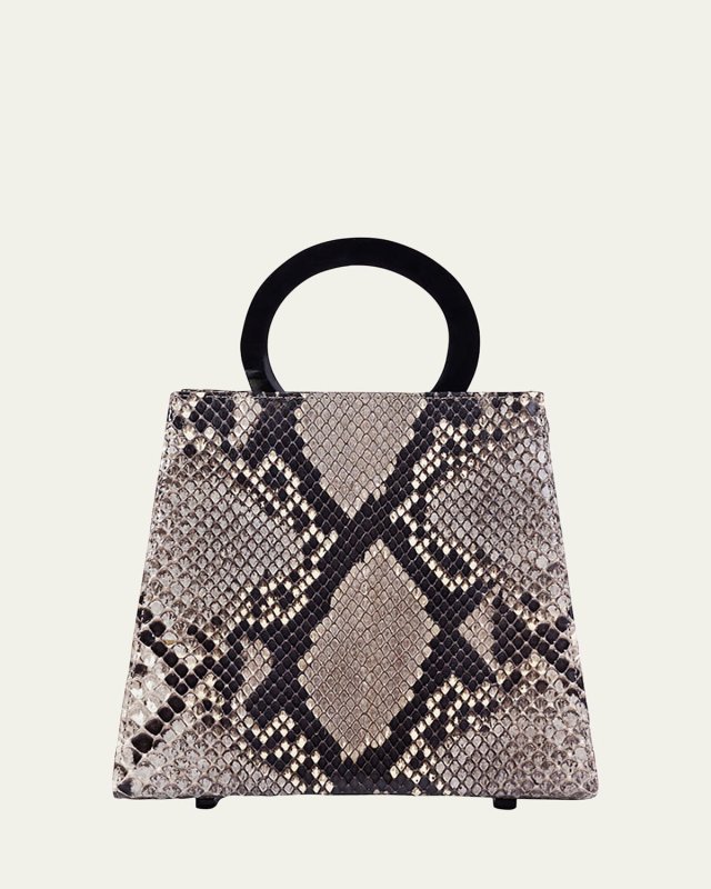 Azza Python Top-Handle Bag