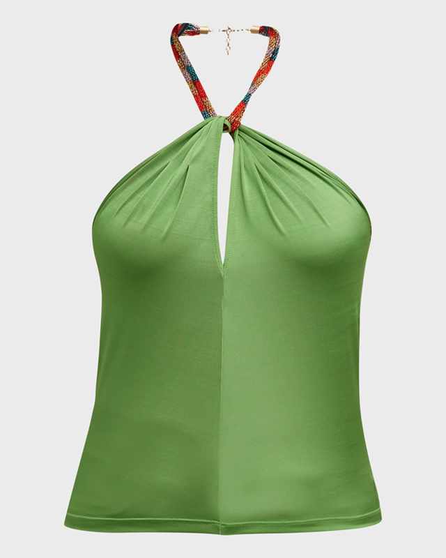 Akeeva Beaded Halter Top