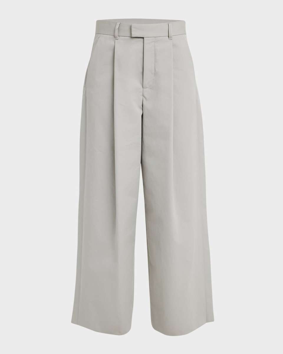Alan Pleated Wide-Leg Trousers