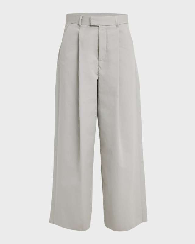 Alan Pleated Wide-Leg Trousers