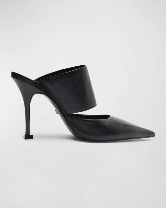 Quereda Pointed Leather Stiletto Pumps