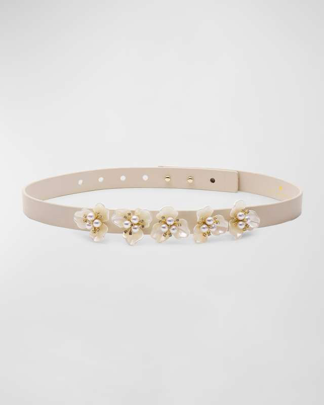 Matilda Pearly Leather Belt