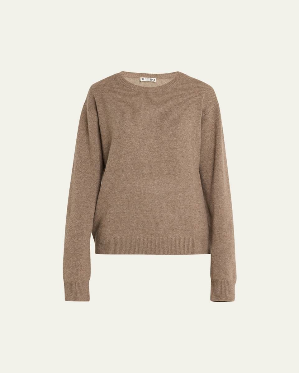 James Cashmere Oversized Crew Sweater