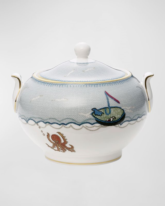 Sailors Farewell Covered Sugar Bowl