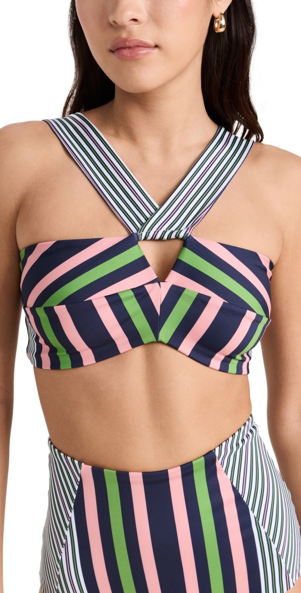 Silvia Tcherassi Olga Bikini Topulticolor Stripes