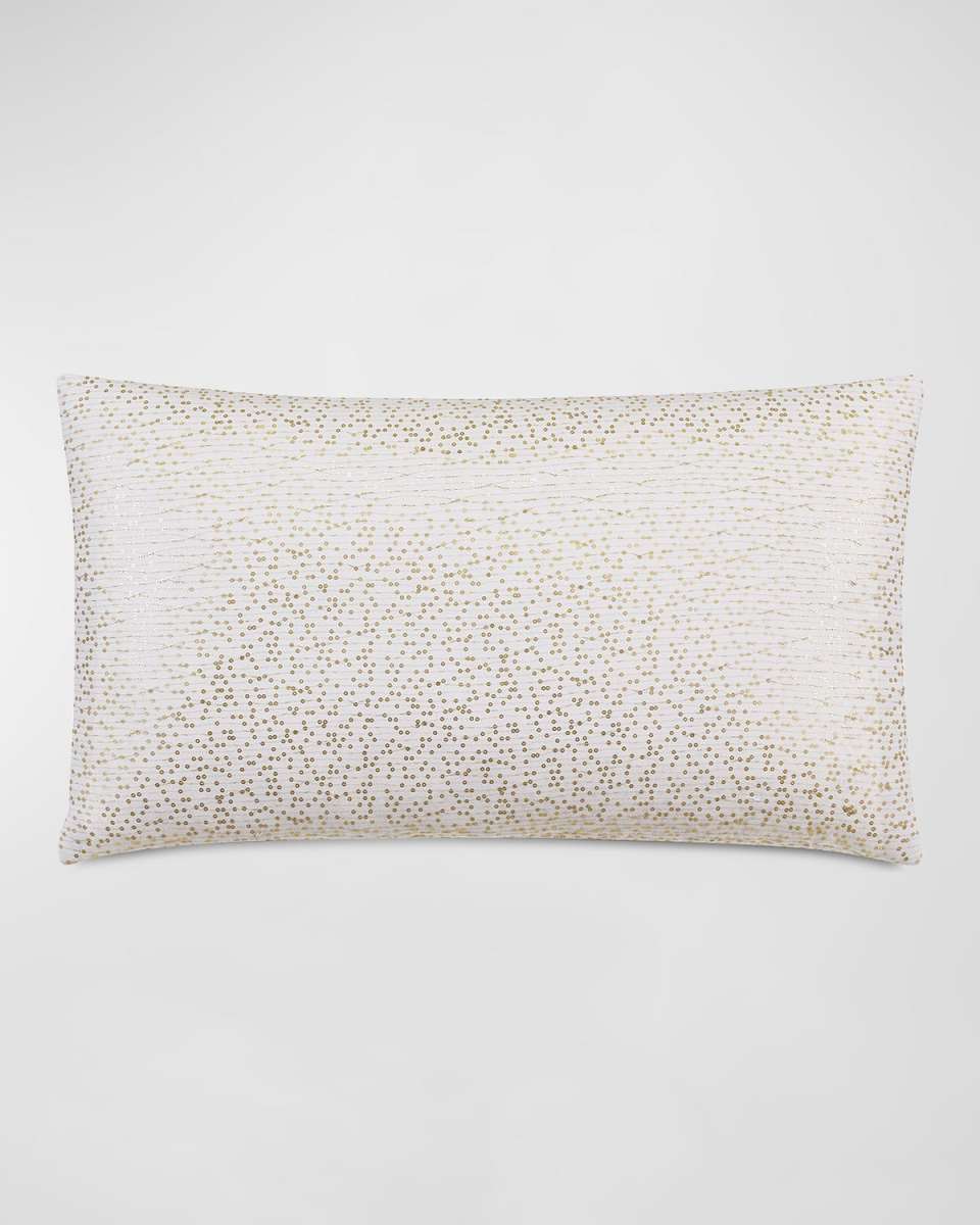 Inez Sequined Decorative Pillow, 15" x 26"