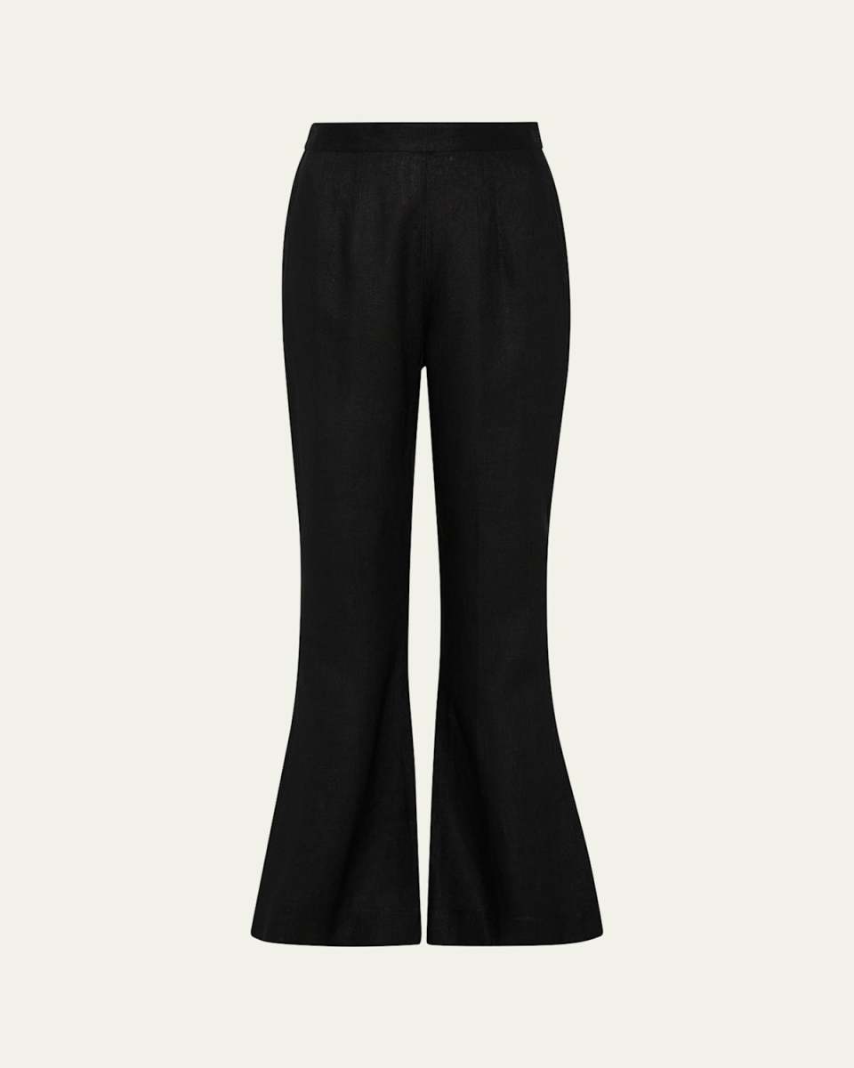 Tia Linen Flare Trousers