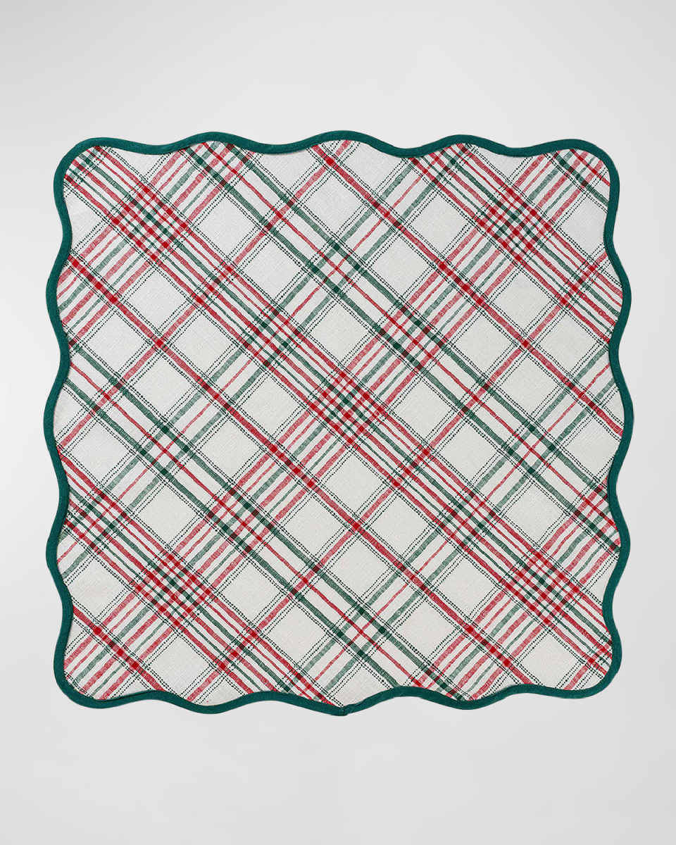 Merry Tartan Tablecloth, 52" Square