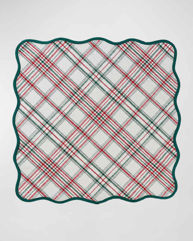 Merry Tartan Tablecloth, 52" Square