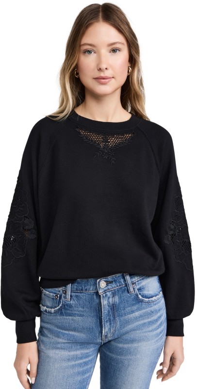 PAIGE Yolanthe Sweatshirt Black